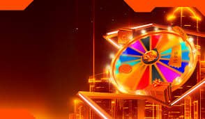 Mega Wheel spinning in motion during live broadcast on lvonline slot